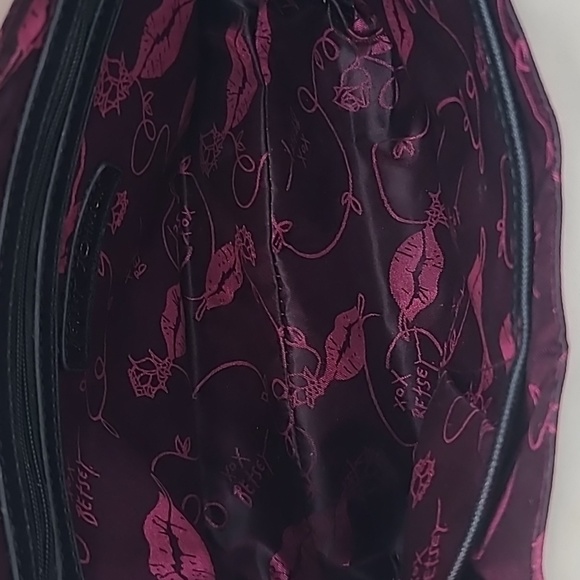 Betsey Johnson quilted heart bag w/ bow satchel lime crossbody hand bag - Picture 6 of 6